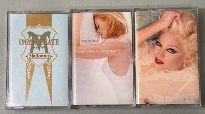 Madonna Cassette Tape Lot Bed Time Something To Remember Immaculate Collection - Image 1 of 3