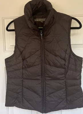 Kenneth Cole Puffer Vest Womens Brown Medium Reaction Down Filled Comfort - Image 1 of 4