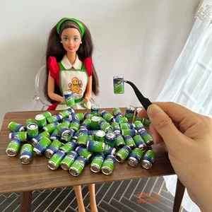100PC 1:12 Scale Dollhouse Miniature Canned Soda Drinks Party Accessories Lot - Picture 1 of 2
