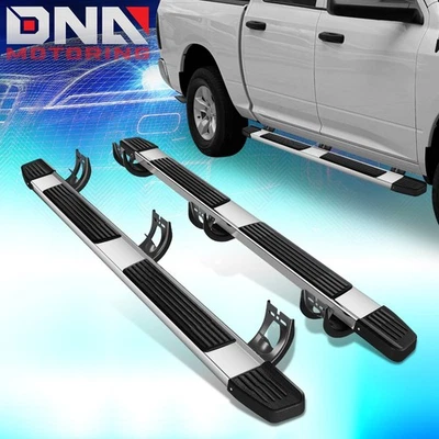 For 2009-2022 Dodge Ram 1500-3500 Crew Cab 6" Step Nerf Bar Running Board Chrome - Image 1 of 4