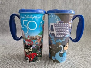 Walt Disney World 50 Aniversario Resort Tazas Tazas Mickey Mouse Juego de 2 Pares - Imagen 1 de 6