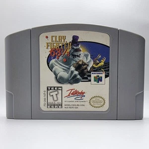 Clay Fighter 63 1/3 N64 Nintendo 64 Retro Fighting Game- Cartridge Only Tested - Picture 1 of 4