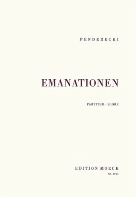 Emanationen Krzysztof Penderecki Score 2 String Orchestra Schott Music - Image 1 of 3