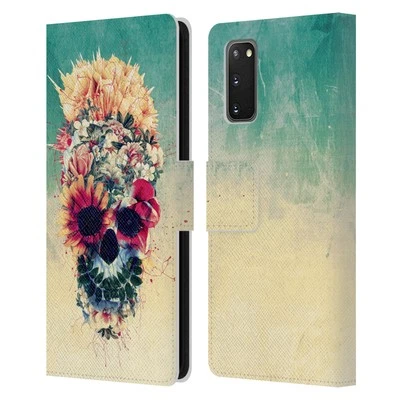 OFFICIAL RIZA PEKER SKULLS 6 LEATHER BOOK WALLET CASE COVER FOR SAMSUNG PHONES 1 - Image 1 of 4