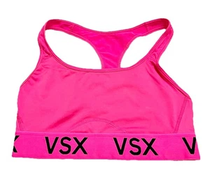 Victorias Secret Sport VSX Size S Pink Unlined Sports Bra Racerback Barbiecore - Picture 1 of 6