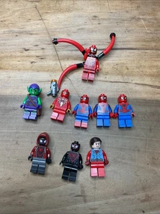 Lot Of Lego Marvel Related Mini Figures Goblin Spider-Man Parker B61 - Picture 1 of 5