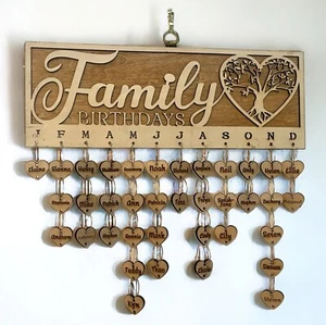 Family Birthday Reminder Wall Hanging - Picture 1 of 1