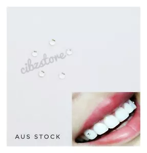 5x Tooth Gems Teeth Jewellery Shiny Stones Top Quality Rhinestones AUS STOCK - Picture 1 of 4