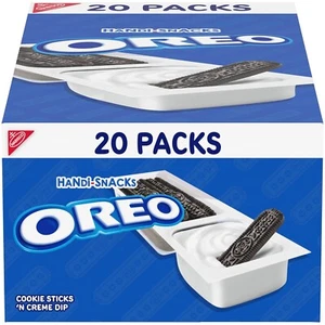 Neu Handi-Snacks OREO Cookie Sticks 'N Creme Dip Snack Packs, 20 Snack Packungen - Bild 1 von 5