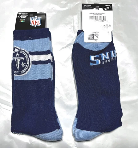 TENNESSEE TITANS NFL TEAM COLOR MENS CREW SOCKS LARGE (10-13) FREE SHIPPING Cover