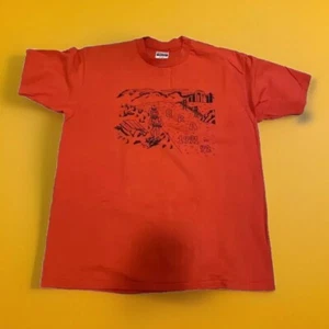 Vintage Michael Cook Ora 1991 1992 Red Shirt XL Hanes 50/50 Single Stitch - Picture 1 of 7