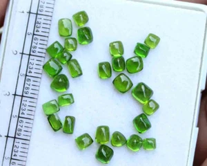 8.30 Ct Natural Unheated Green Chrome Diopside Cabochon Mix Loose Gems 29 Pic - Picture 1 of 3