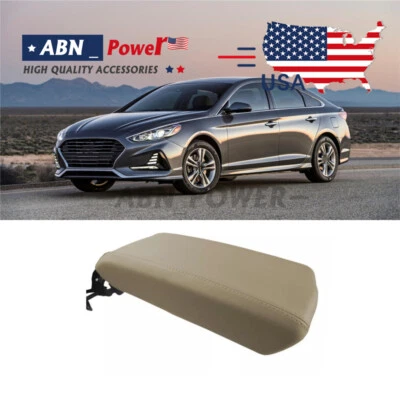 PVC Console Lid Pull Over Cover Beige For 2015-2019 Hyundai Sonata Foto 1 de 4