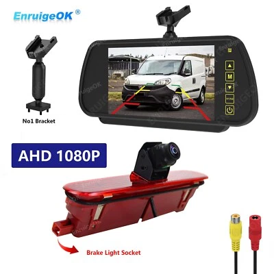 7" Monitor & Brake Light Rear View Reverse Camera for Opel Combo Fiat Doblo - Image 1 of 4