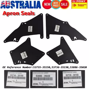 MudFlaps for Toyota Land Cruiser Prado J120 J150 03-20 Fender Liner Apron Seal - Picture 1 of 10