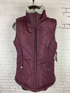 Valerie Stevens Gilet imbottito reversibile piccolo donna grigio gelso pelliccia sintetica (A11 - Foto 1 di 10