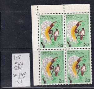 PAPÚA NUEVA GUINEA # 195 BLOQUES EN MUY BUEN ESTADO-MNH DE 4 AVES DEL PARAÍSO - Imagen 1 de 2