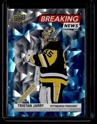2024-25 Upper Deck Series 1 Breaking News Tristan Jarry #BN-7 - Image 1 of 2