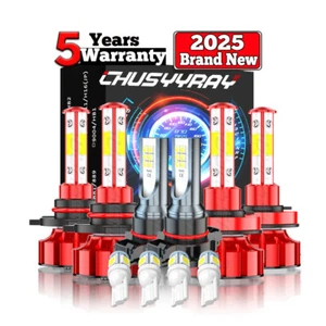 For Dodge Durango 2011-2013 Combo 6Pcs LED Headlight Hi Lo Fog Light Bulbs - Picture 1 of 24