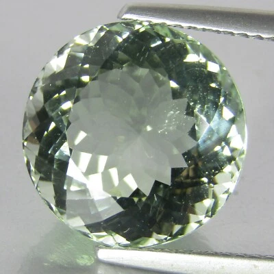 Piedra preciosa redonda Brasil 9,06 quilates natural encantadora amatista verde (prasiolita) 13 mm Foto 1 de 4