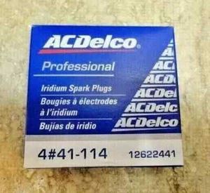 NEW GENUINE GM ACDelco Iridium Spark Plugs 41-114 12622441 Set Of 4 - Picture 1 of 1