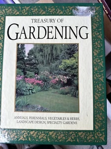 The Treasury of Gardening Perennials Vegetables Herbs Landscape USED HC BOOK - Imagen 1 de 11