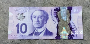 2013 Canada Banknote $10 Ten Dollars Polymer Canadian Bill #888 - Picture 1 of 2