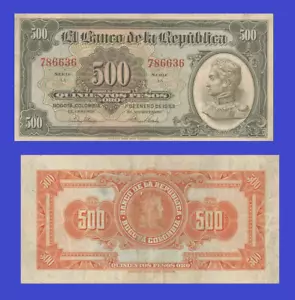 Colombia  colombia 500 peso  1953 - Copy  - Picture 1 of 1