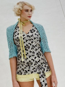 Louisa Harding Glisten Blue Deco Knitting Pattern Book Salsa Shrug Lot of 10 NEW - Picture 1 of 10
