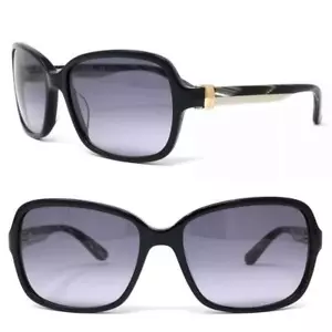 Salvatore Ferragamo Sonnenbrille schwarz gold rechteckig Sf606s 001 $ 425 neu - Bild 1 von 6