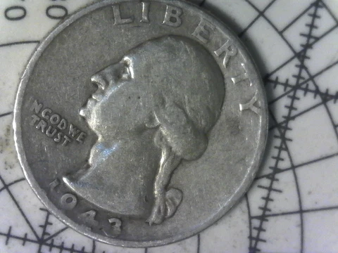 1943 S Washington Silver quarter. No cost shipping and tracking Cover