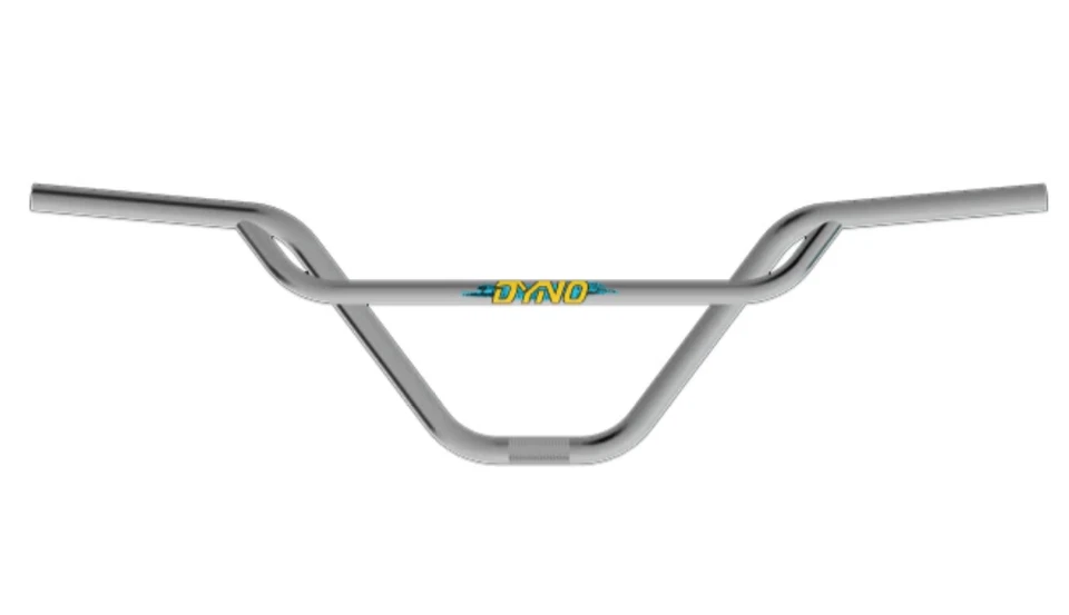 New Iconic GT Pretzel Handlebars BMX Bicycle, 31.5" Wide. 7.875" Rise, Chrome - Image 1 of 1