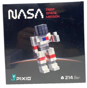 PIXIO Deeps Space Mission NASA - 214 Tiny Magnetic Blocks Pieces Building Toy - Picture 1 of 7