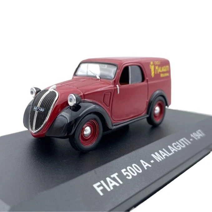 Modellino Auto Atlas Ex Magazine 1/43 Fiat 500 A Cicli Malaguti 1947 - Immagine 1 di 4