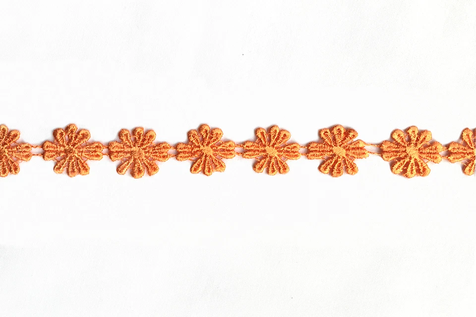 Lily 7/8" White or Ivory Cuttable Dainty Daisy Flower Venise Lace Trim by Yard - Image 1 of 1