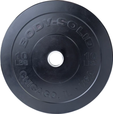 Body-Solid Chicago Extreme Placa de parachoques - Placas de peso de goma, placas olímpicas Foto 1 de 4
