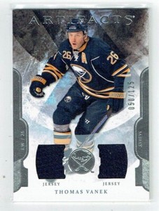 11-12 UD Upper Deck Artifacts  Thomas Vanek  /125  Dual Jerseys