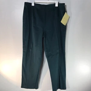 Denim & Co Turquoise Side Zip Wide Leg Pants Womens Size 20W New - Picture 1 of 5