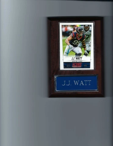 J.J. WATT PLAQUE HOUSTON TEXANS FOOTBALL NFL   C3 Cover