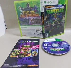Teenage Mutant Ninja Turtles Microsoft Xbox 360 con inserto disco en muy buena condición limpio probado - Imagen 1 de 9