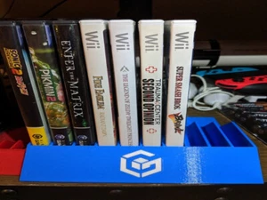 Nintendo GameCube Game Jewel Case Holder Disc Display Rack Stand GameCube Logo - Picture 1 of 2