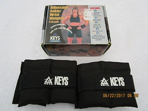 Vintage Ankle/Wrist Weights Adjustable NIB Keys Fitness 5#s - Picture 1 of 3