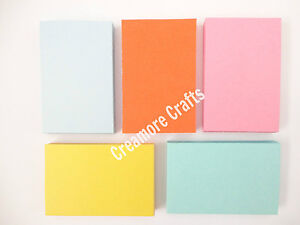 250 Blank Flash Cards  - 5 Colours - Plain Index Revision Notes Early Learning