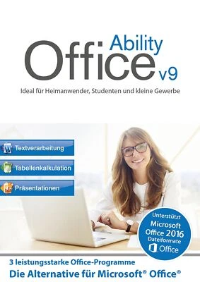 Ability Office 9 DEUTSCH / Dauerlizenz - Die Office-Alternative / Key (ESD) - Bild 1 von 4