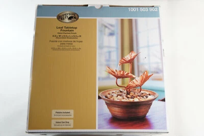 Fuente de mesa Hampton Bay Leaf interior decorativa, NUEVA Foto 1 de 4