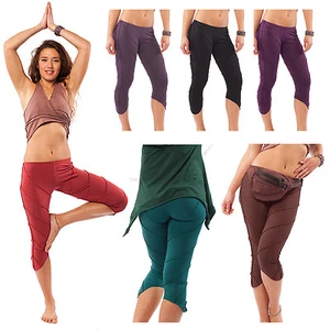 Organic Cotton Leggings, Yoga Pixie Leggings, Goa Festival Psy Trance Clothing - Picture 1 of 65