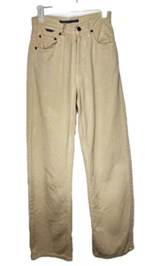 Y2K AGOLDE VINTAGE 90s Jeans Womens 24" Waist 29" inseam Beige Straight USA Made - Picture 1 of 17