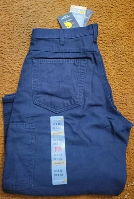 Calça CARHARTT FRB159-DNY 32 32, azul, 32 x 32 pol., 12,1 cal/cm2 - Imagem 1 de 4