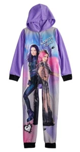 DESCENDANTS 3 Pajamas Size 6 10 12 Girl One Piece Blanket Sleeper Union Suit NEW - Picture 1 of 1