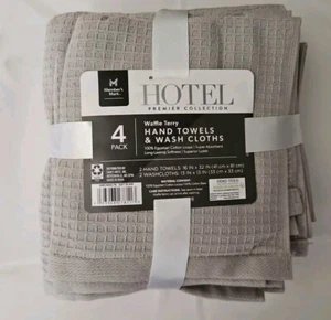 Hotel Premier Collection by Member's Mark 4 Piece Hand Towels & Wash Cloths - Picture 1 of 3